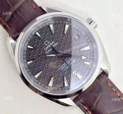 Swiss Omega Seamaster 007 Gauss Brown Leather replica Watch